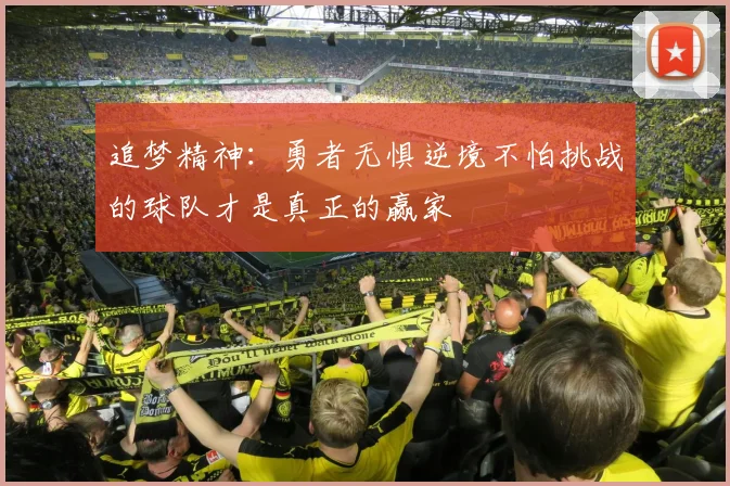 追梦精神：勇者无惧逆境不怕挑战的球队才是真正的赢家